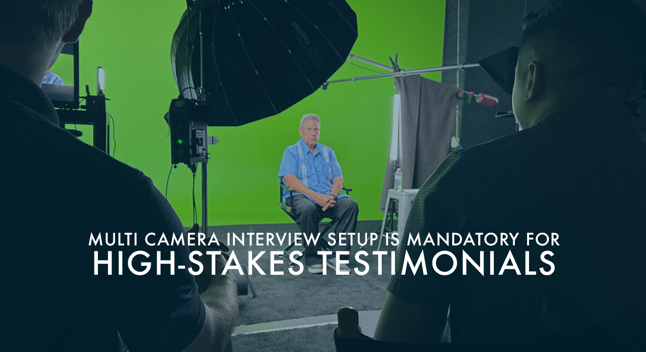 Multi Camera Interview Setup Is Mandatory for High-Stakes Testimonials